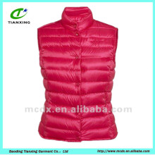 young ladies fashion pink color sleeveless waistcoat